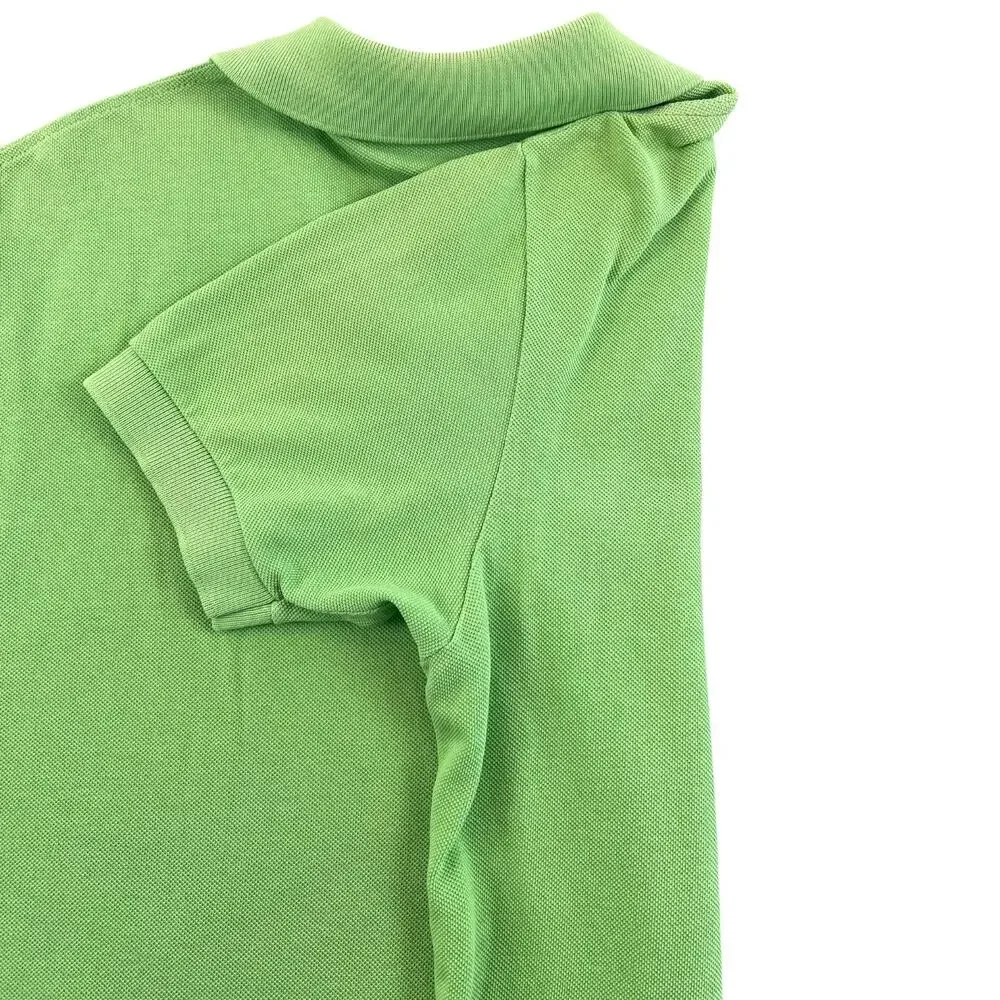 Vintage 80s 90s Chemise Lacoste Green Pique Polo Shirt Made in Spain Men’s S